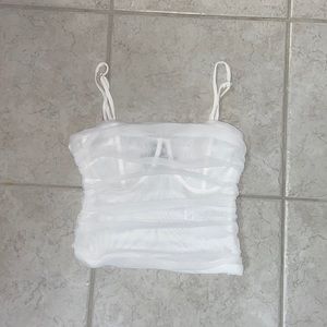 Mesh bustier top